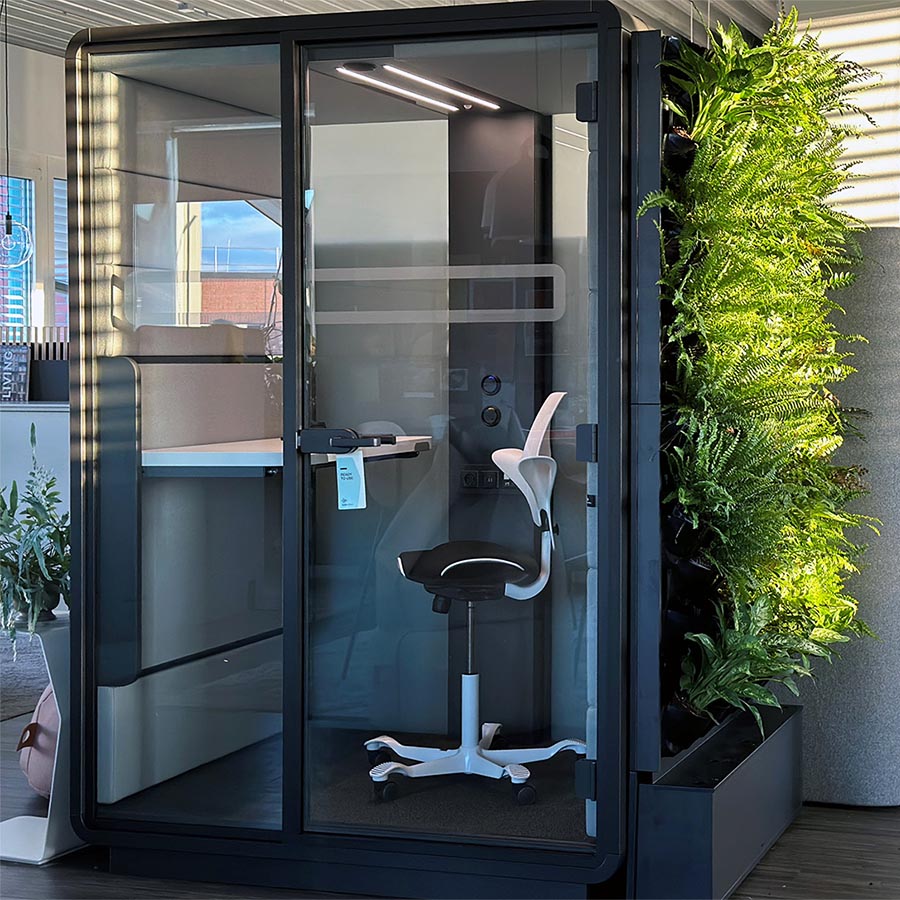 Hushoffice Hushwork.sit&stand Akustikbox konfigurierbar in Petrus Icycle 600