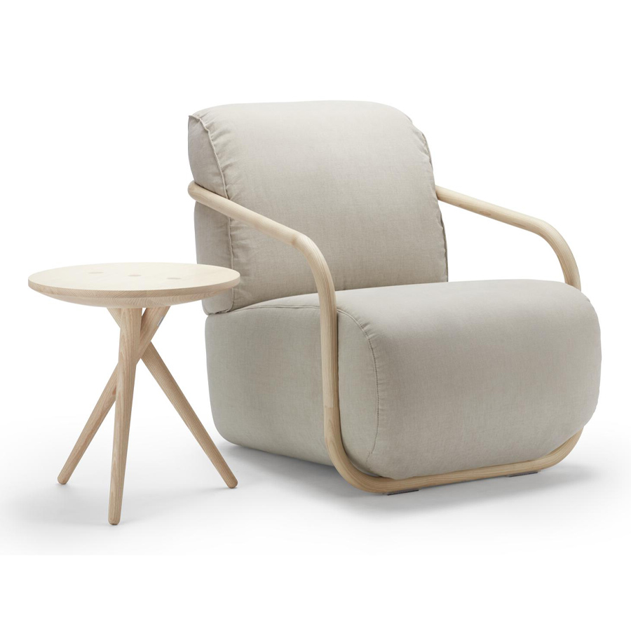 THONET 2001 Bugholzsessel Esche mit Armlehnen