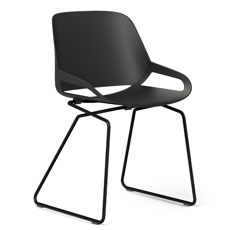 Aeris Numo Kufengestell schwarz - Sitzschale schwarz - ohne Sitzkissen