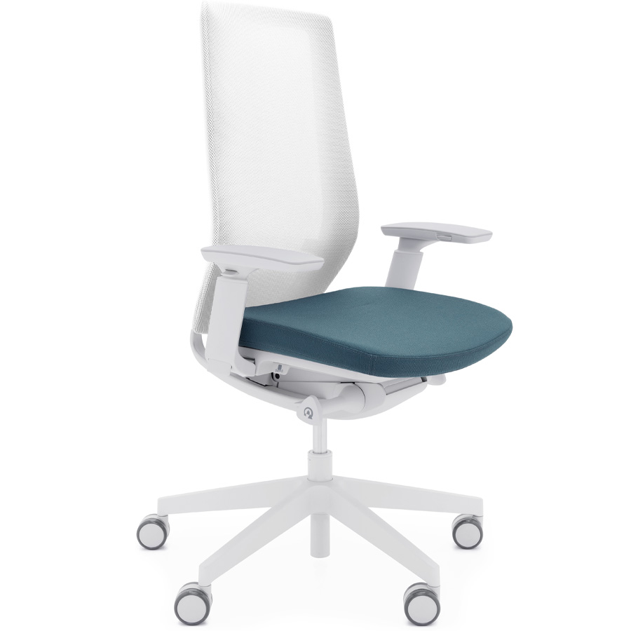 Profim AccisPro mit Netzrücken weiß und Sitzbezug Select 67098