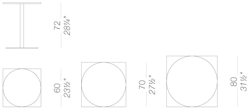 Lapalma-Brio-H72-Abmessungen