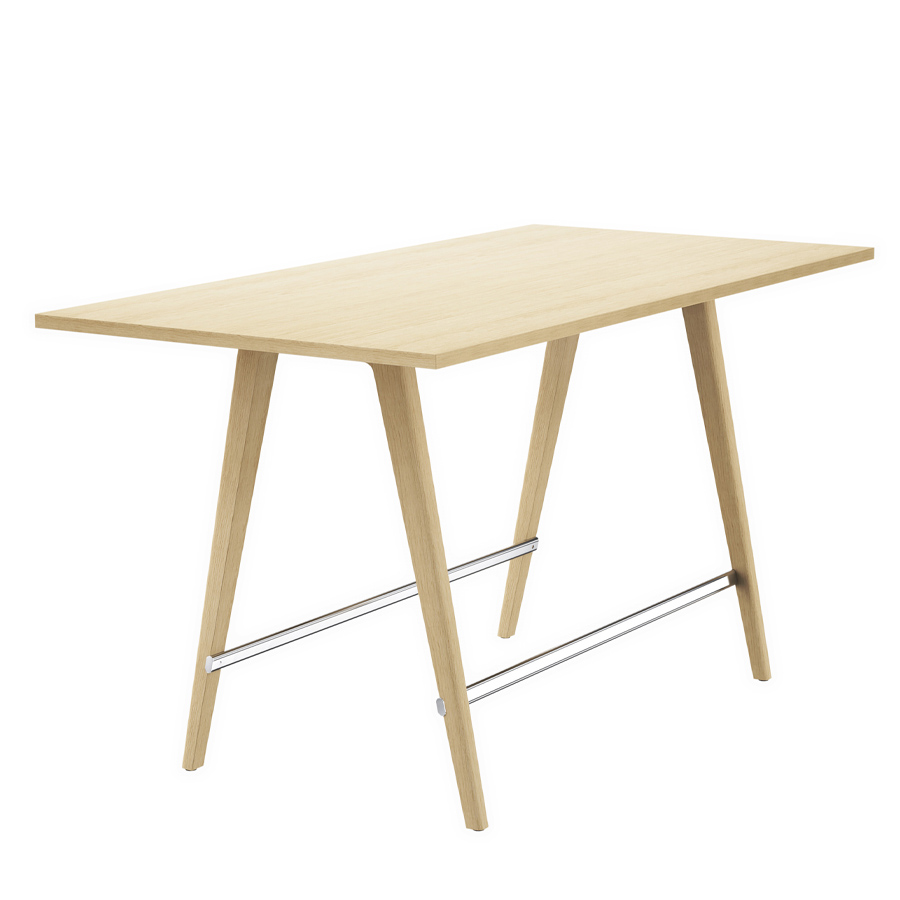 THONET 1510 Stehtisch Eiche gebeizt | Konfigurator | Holzgestell hell