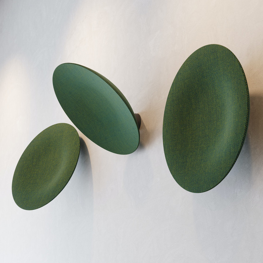 BuzziSpace BuzziDish | Akustik Wandpaneel | Grün | Beispielbild