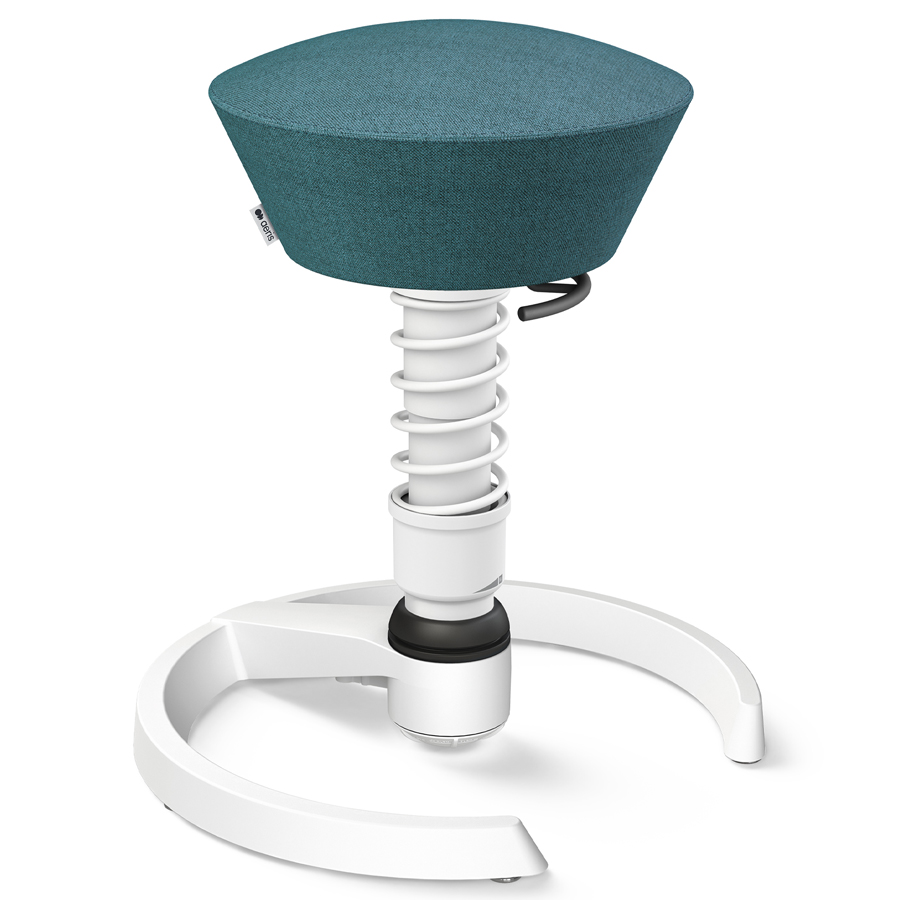 Aeris Swopper Capture Wolle petrol-blau meliert - Gleiter - Gestell weiß - Standardfeder