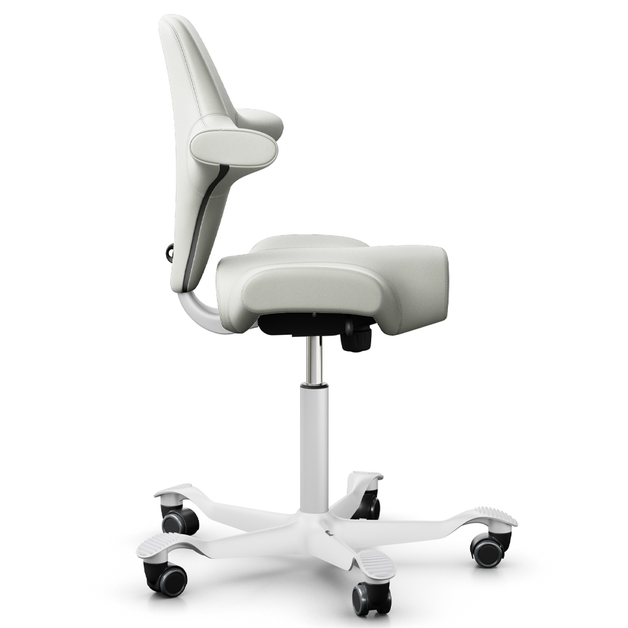 HAG Capisco  8106 Kunstleder weiß mit Gestell weiß - Seite