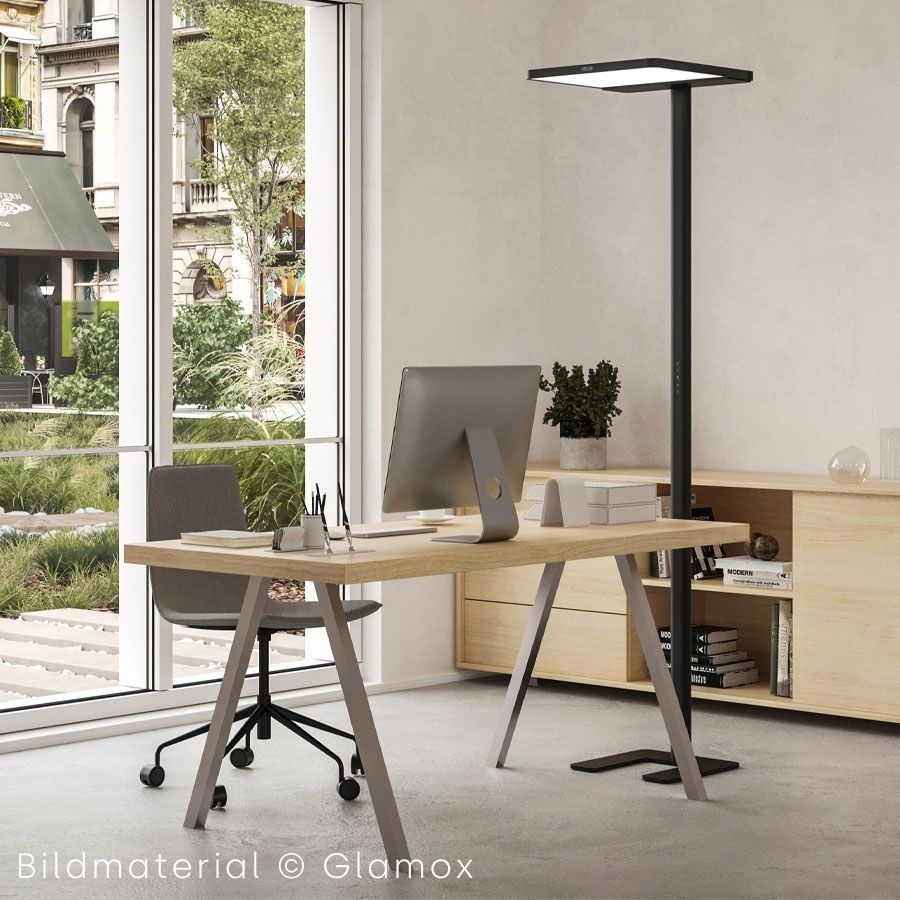 GLAMOX ADAPT-F LED Stehleuchte schwarz | Dimmbar