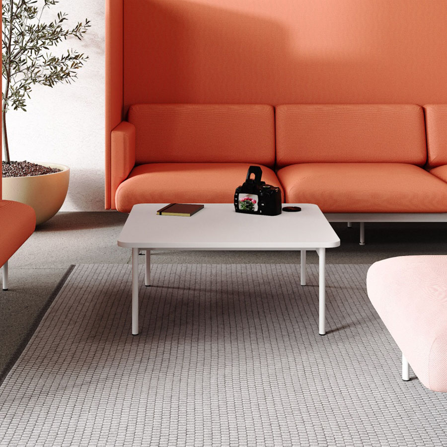 Bejot Fora FR TB65 Beistelltisch Tischplatte W1000 weiß, Gestell weiß