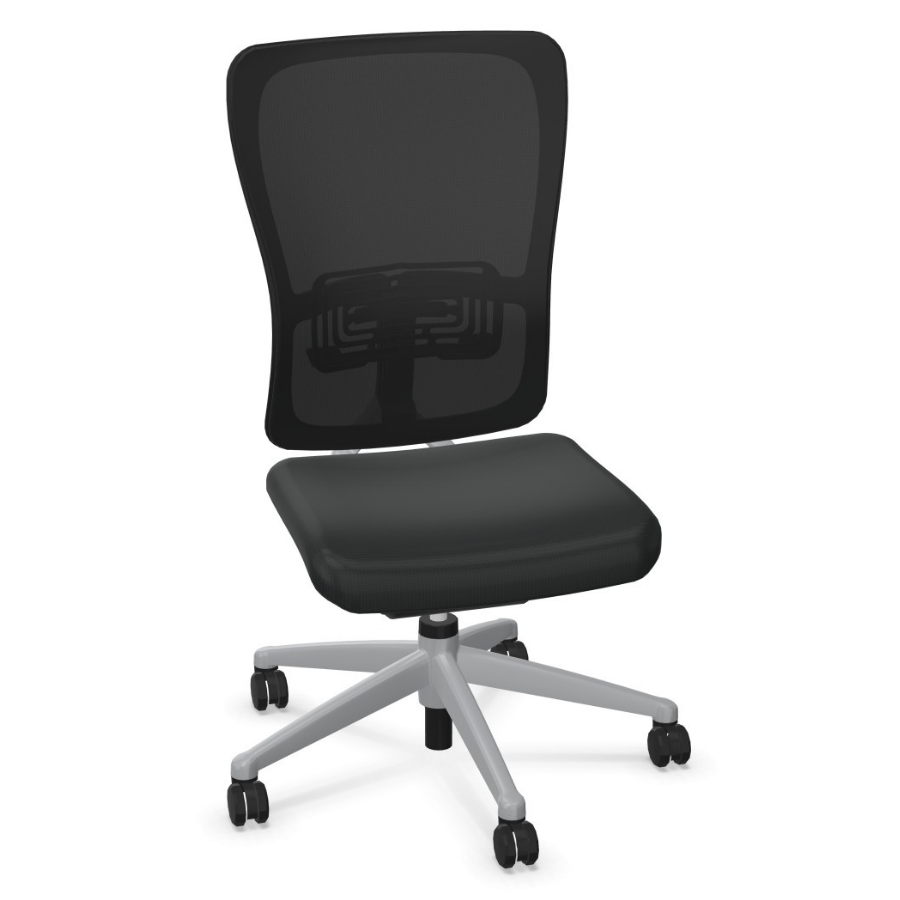 Haworth Zody Fußkreuz Aluminium Titanium