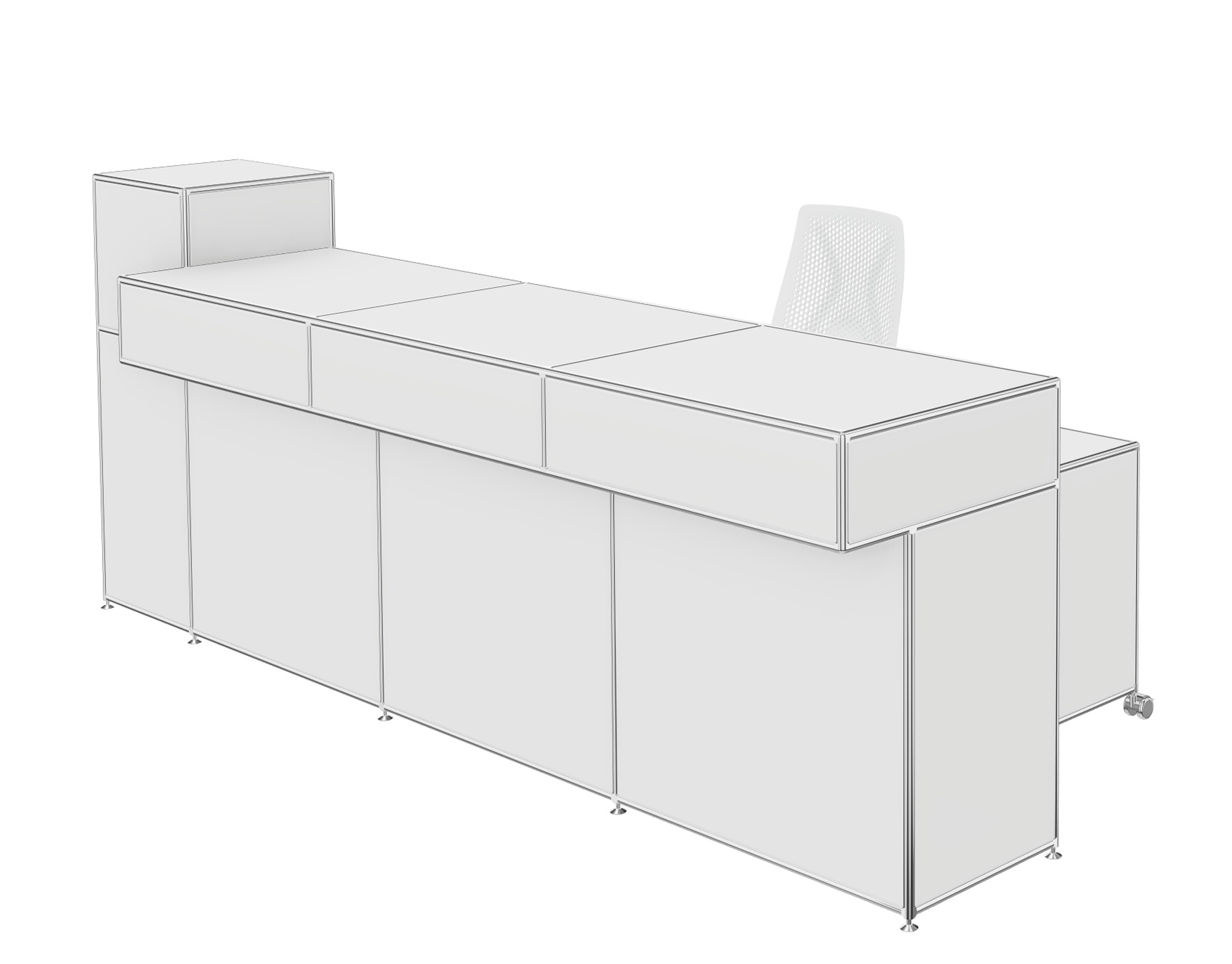 Bosse Modul Space Empfangstheke 4 von hinten