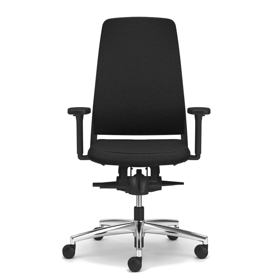 TENSA.NEXT Bürodrehstuhl mit Polsterrücken Frontansicht