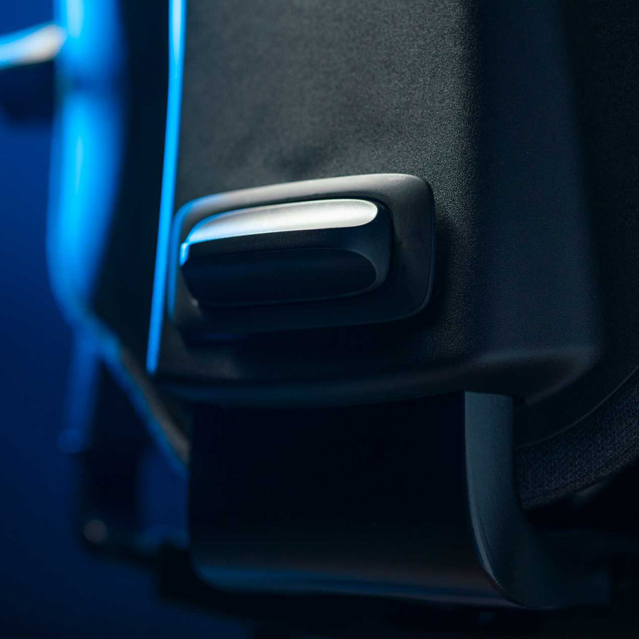 RH Mereo 220 black mit hoher Rückenlehne | Gamingstuhl | Bedienelement Rücken