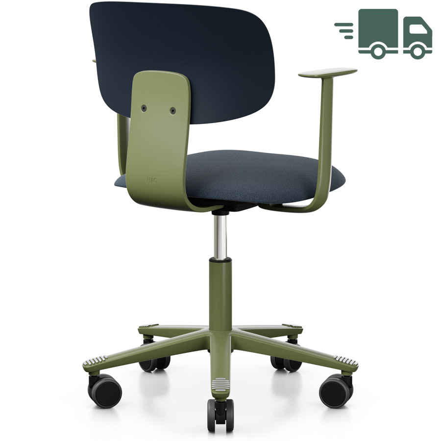 HAG Tion 2140 Bürostuhl Crowberry mit Armlehnen - Sitz Stoff Cura - Rückenschale Kunststoff