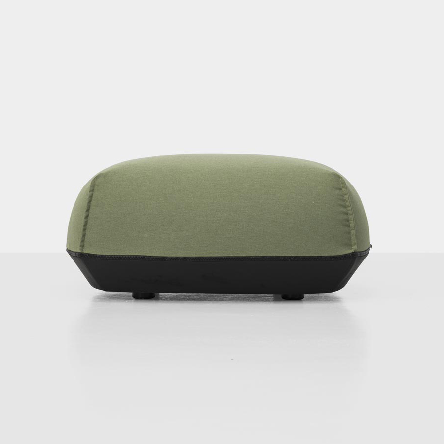 Kristalia BRIONI Outdoor Pouf mittel Stoff Heritage Leaf