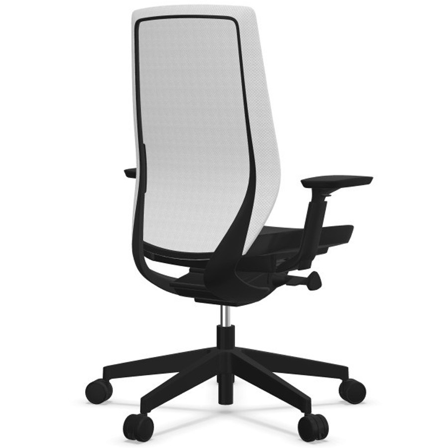 Profim AccisPro mit Netzrücken weiß und Sitzbezug EVO schwarz EV11