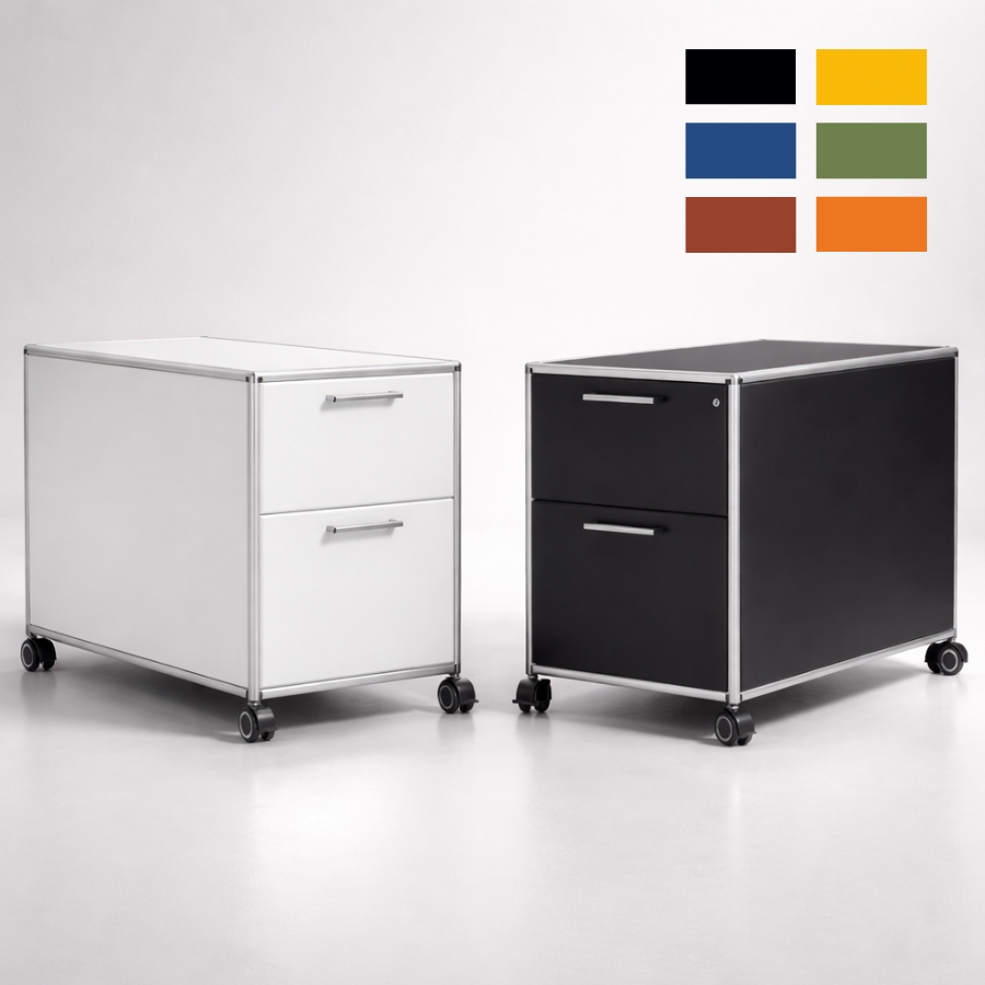 BOSSE Fast and Easy Rollcontainer 3-6 | mit Hängeregistratur | Tiefe 80 cm | Konfigurator