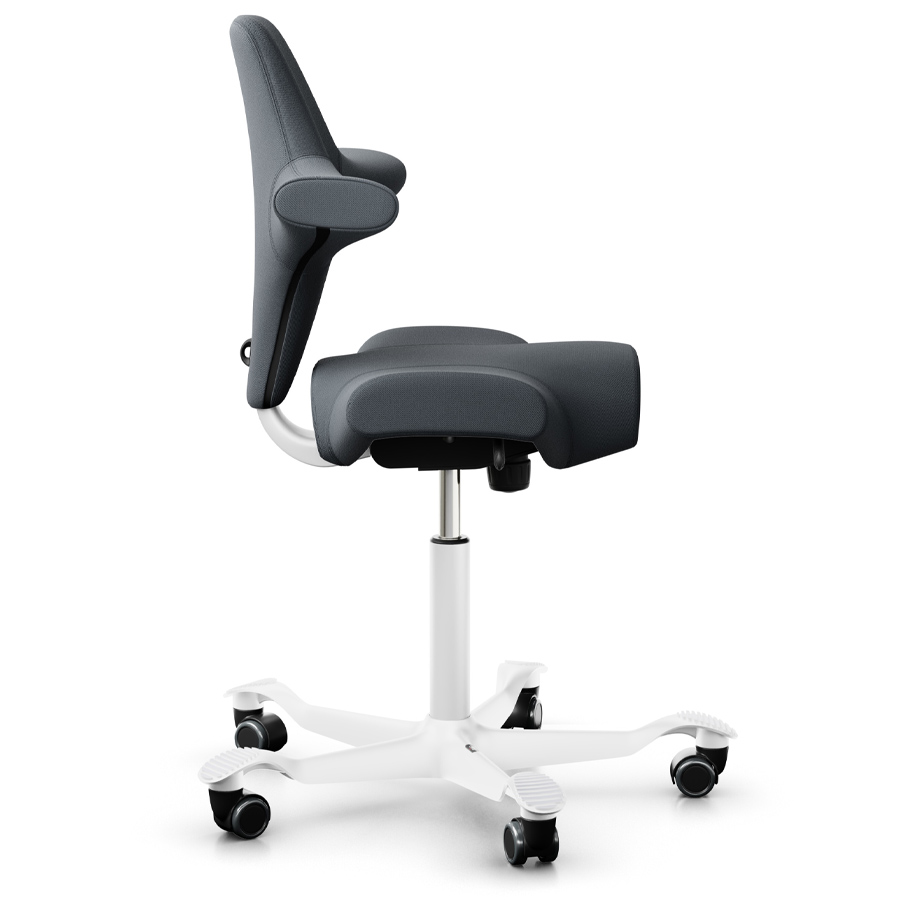 HAG CAPISCO 8106 - Stoff Select 60003 - Gestell weiß - Seitenansicht