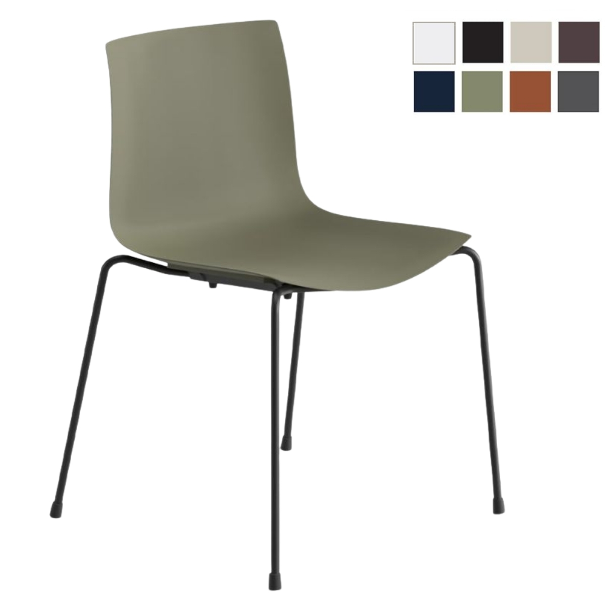 Arper CATIFA 46 0501 (RE) | einfarbig | Vierfuss | Esszimmerstuhl | Outdoor geeignet