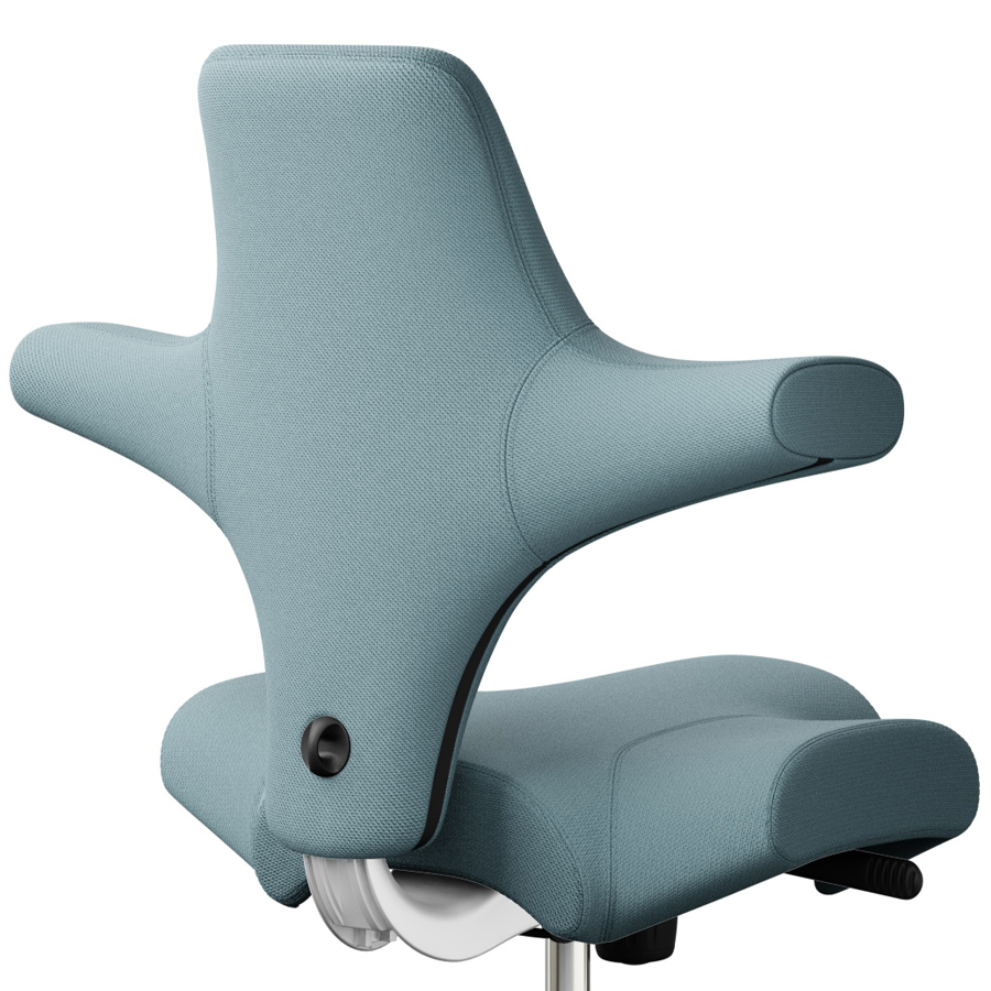 HAG CAPISCO 8106 - Stoff Select 67098 - Gestell weiß - Rückansicht - Nahaufnahme