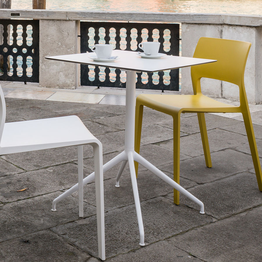 Arper Yop Tisch Eckig weiß