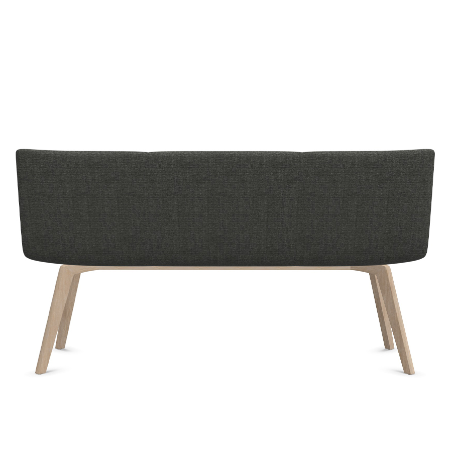 W. Schillig Chevalier Sitzbank mit Holzgestell - Rückansicht