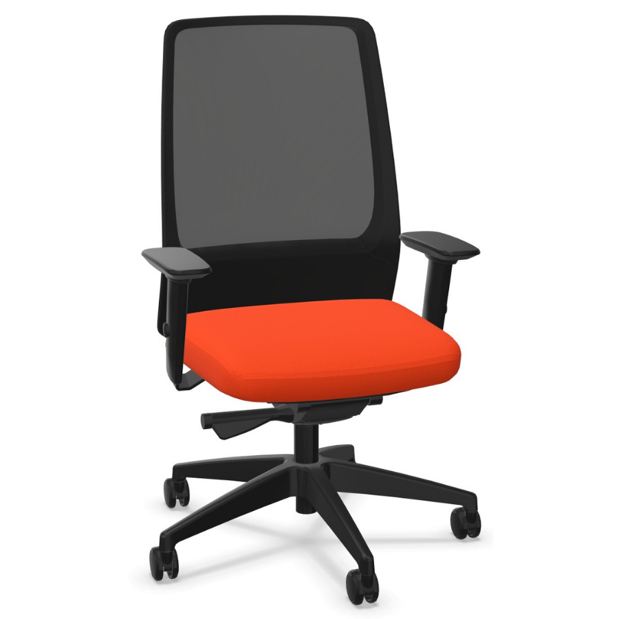 Interstuhl AIMis1 1S03 Bürostuhl schwarz verkehrsorange