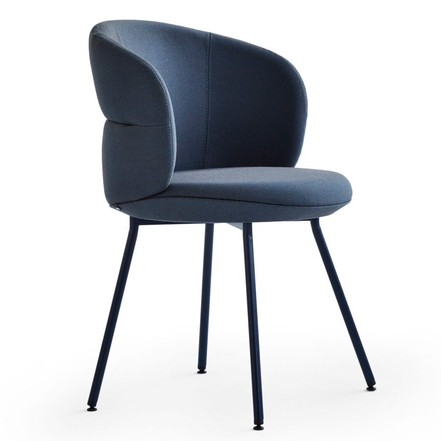 Noti Ekori Vierfußgestell schwarz, Bezug Steelcut Trio 3 756