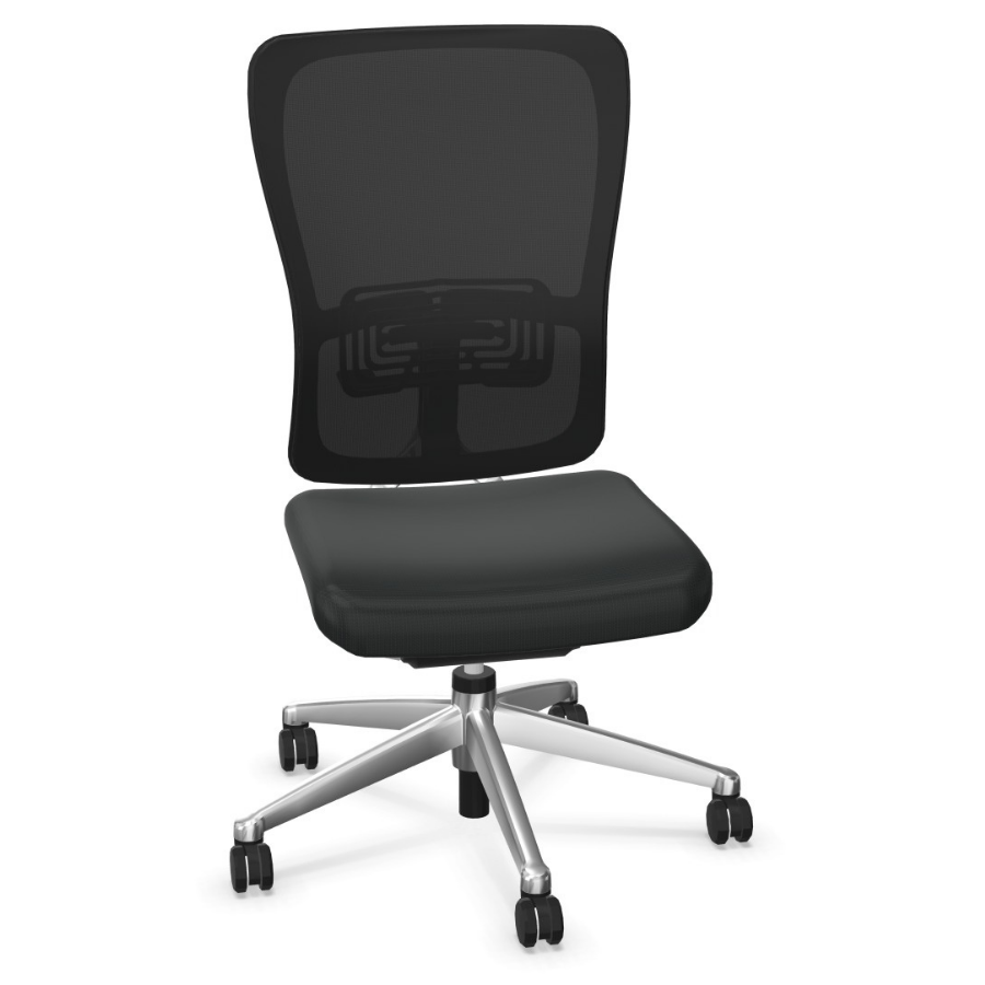 Haworth Zody Fußkreuz Aluminium glanz poliert