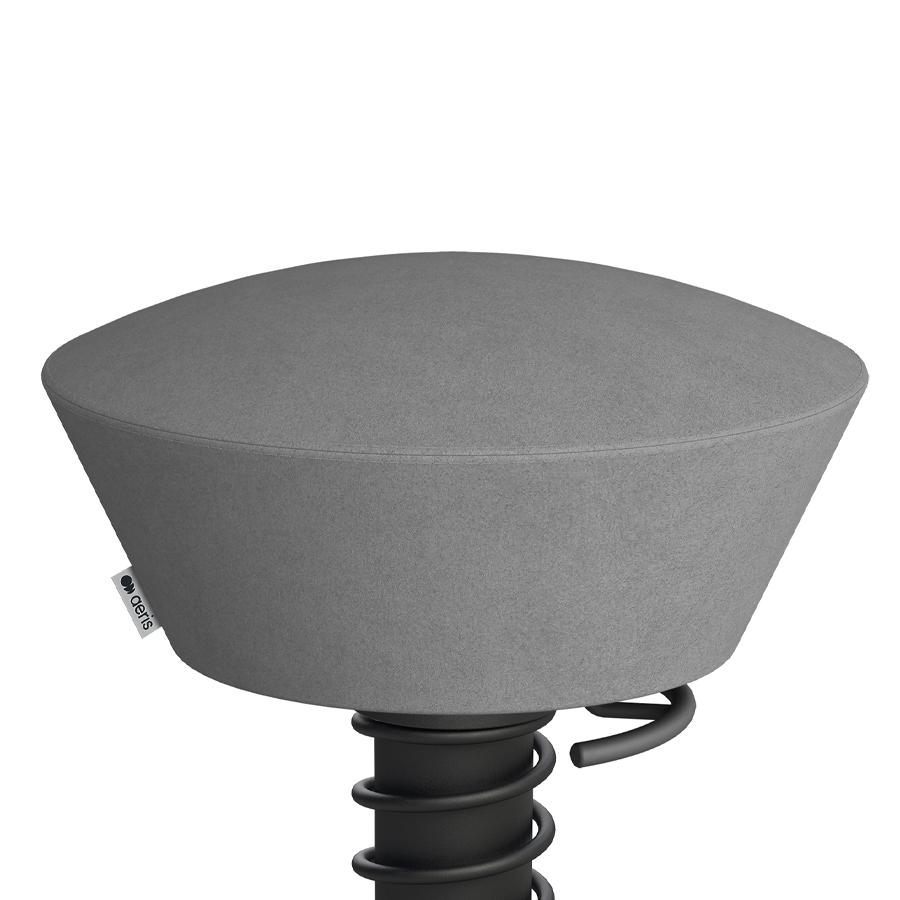 Aeris Swopper Mikrofaser Comfort grau mit Rollen - Nahaufnahme