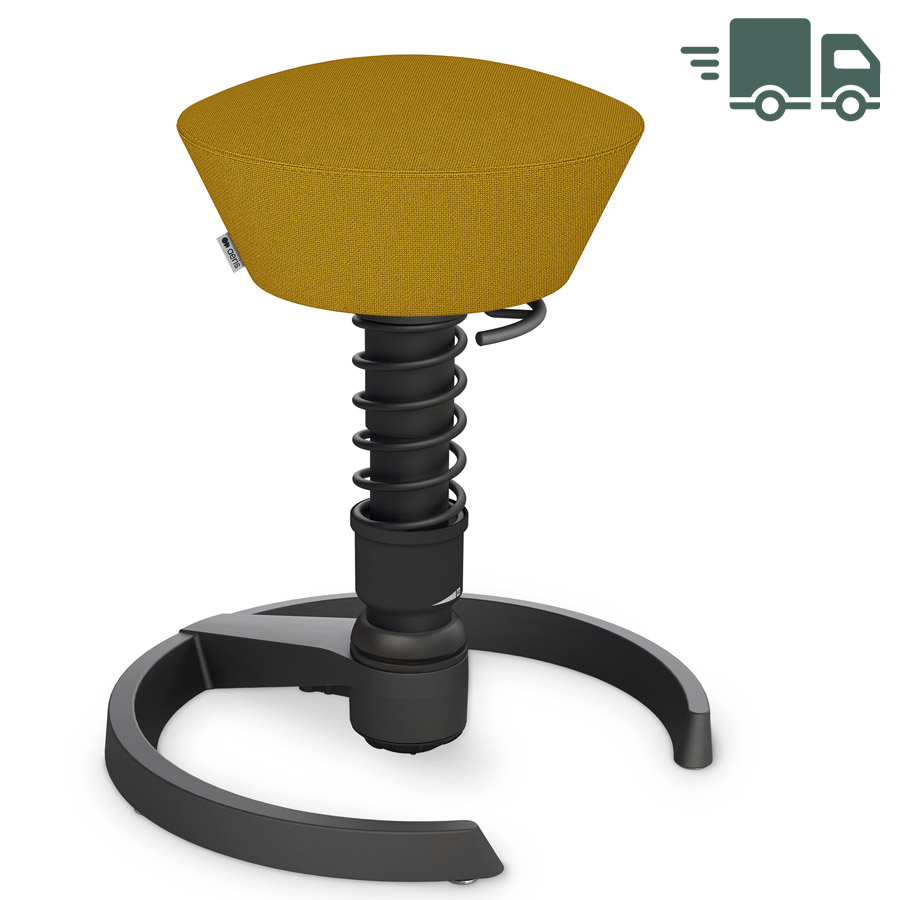 Aeris Swopper Cura gelb meliert | Gestell schwarz | Gleiter