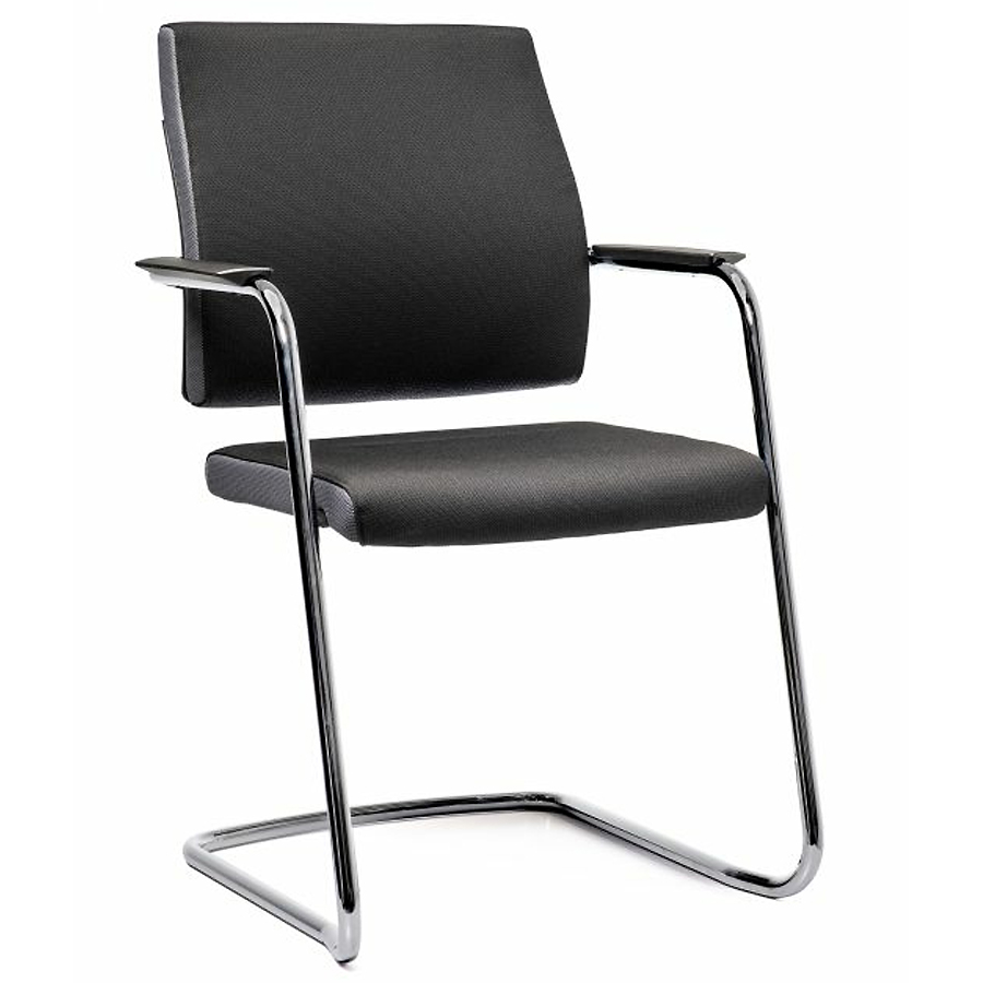 Interstuhl Besucherstuhl Famos F550 Stahlrohr-Freischwinger