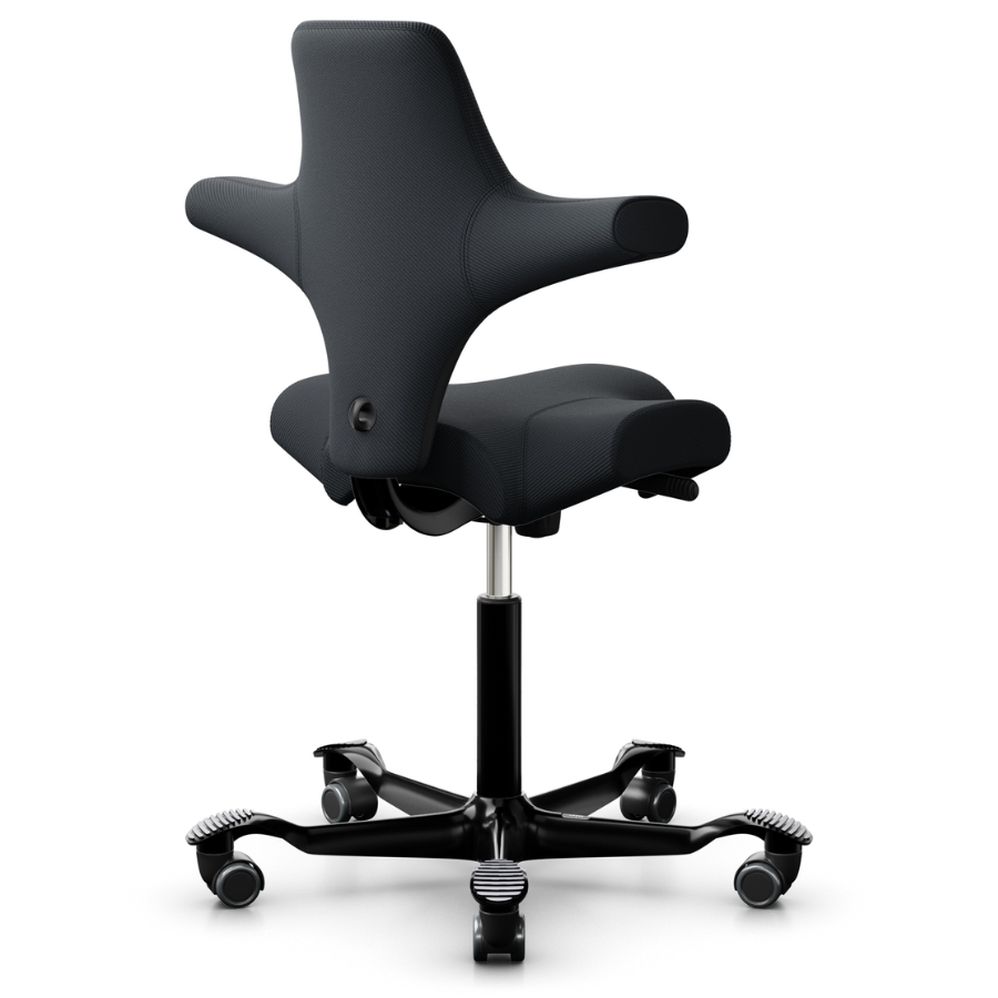 HAG Capisco 8106 Stoff Oceanic schwarz OCI001, Gestell schwarz