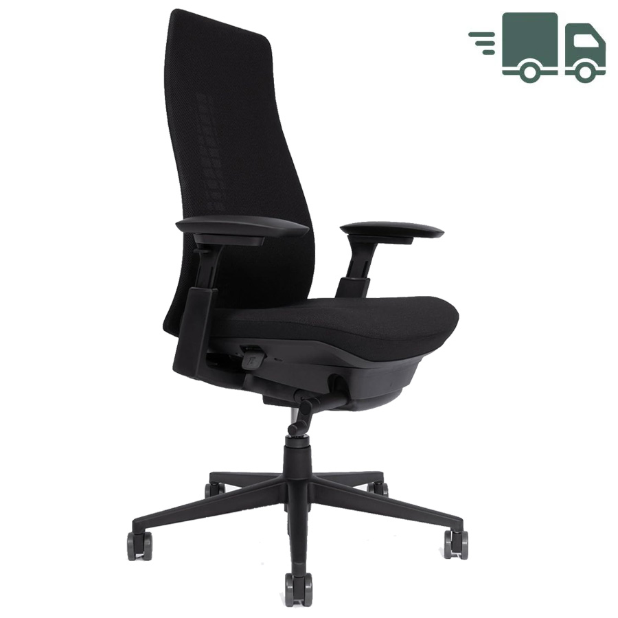 HAWORTH Fern Bürodrehstuhl schwarz mit Netzrücken