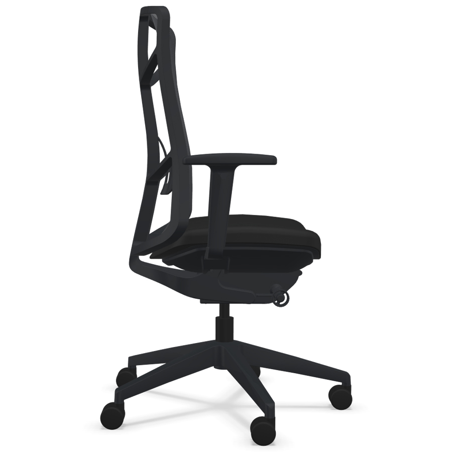 K+N JET.III SE Sonderedition Netzrücken schwarz - Seitenansicht