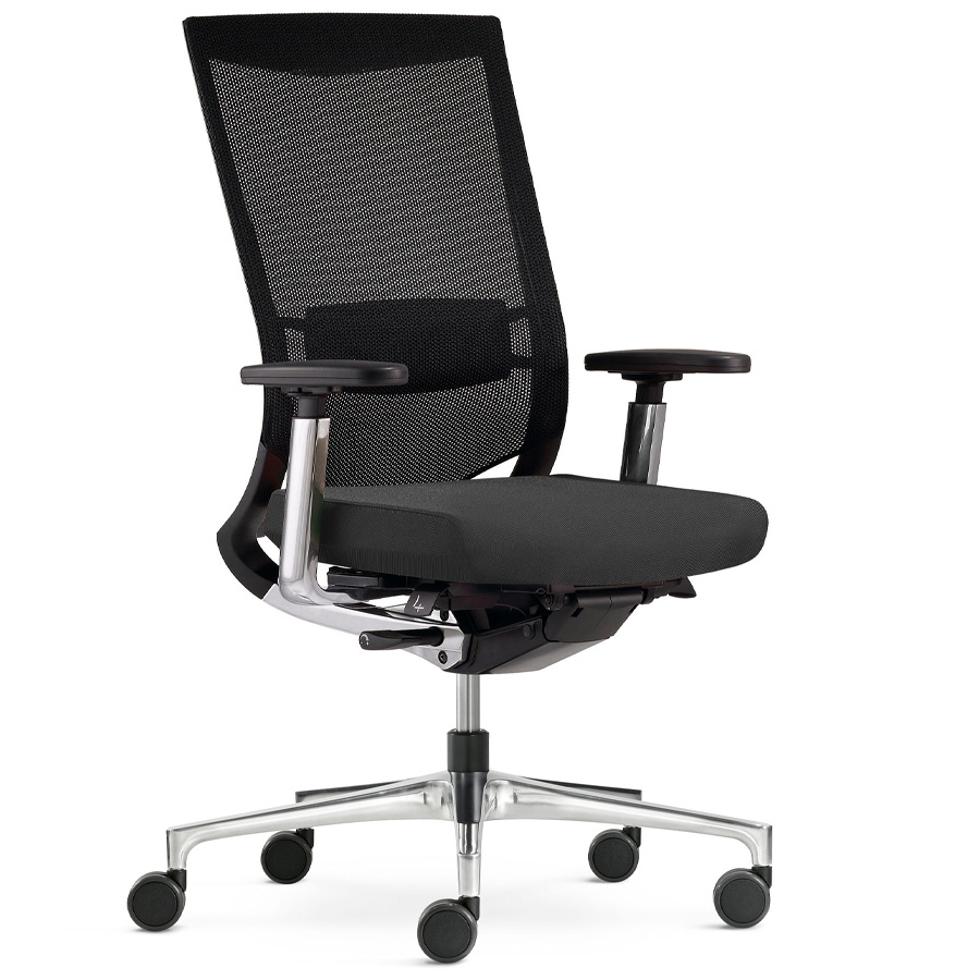Klöber Duera (due88) Bürodrehstuhl mit Netzrücken - Rückenlehne mittelhoch