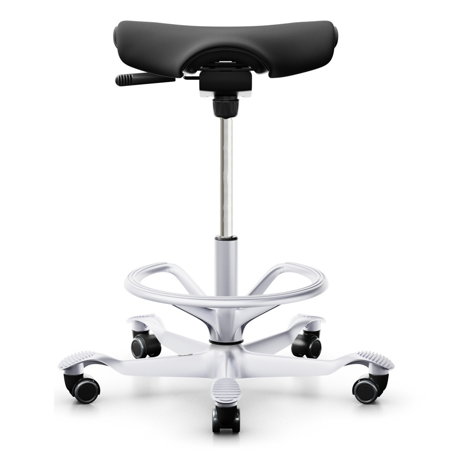 HAG Capisco Puls 8002 mit hoher Gasfeder und Fussring