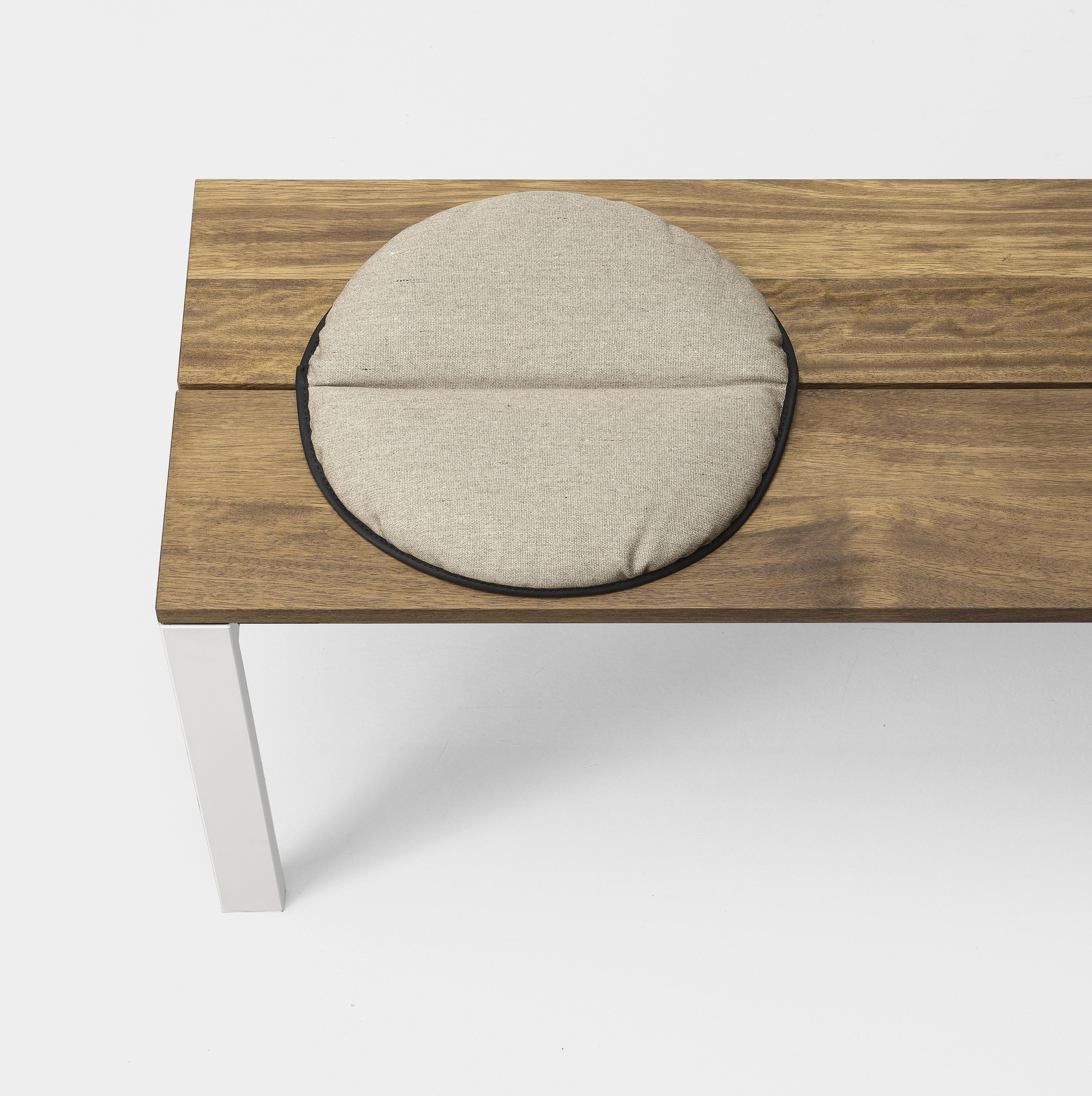 Kristalia be-Easy | Gartenbank Sitzbank | Slatted mit Teakholz Platte | Ansicht von oben