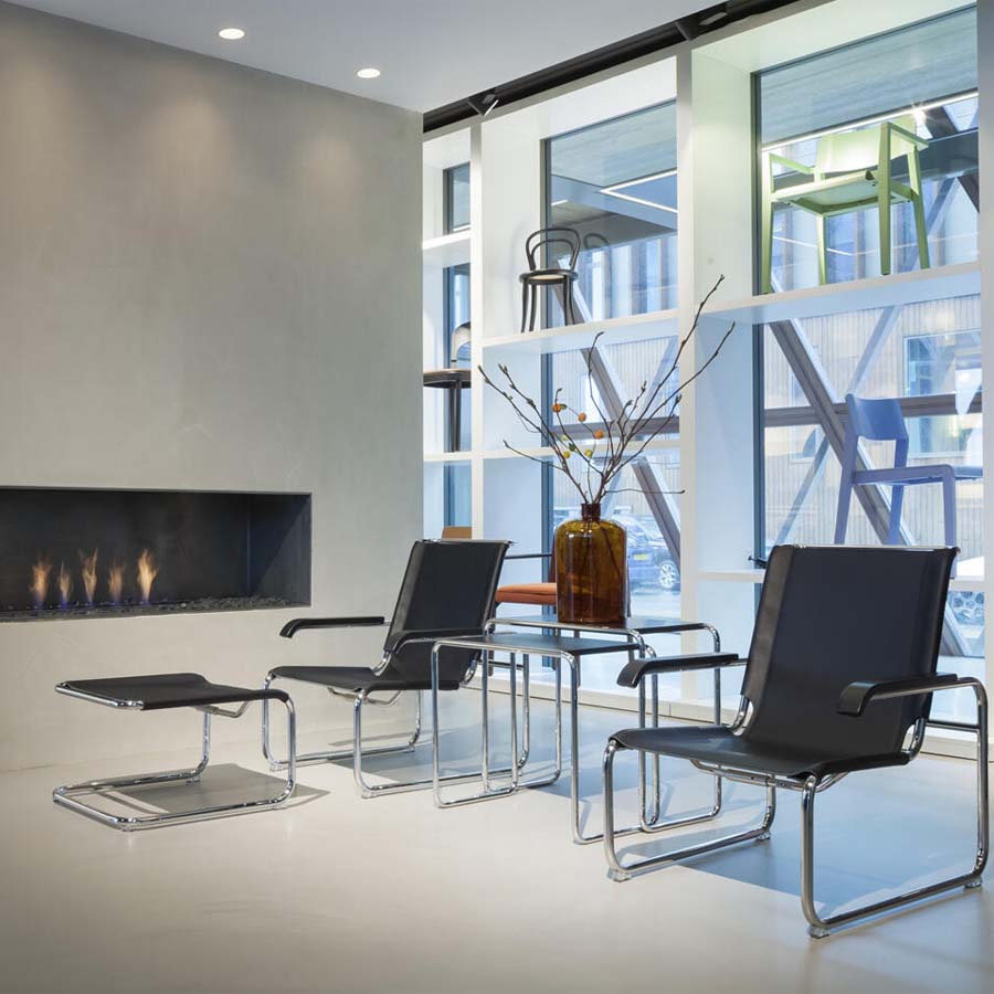 THONET Beistelltische SET B9 a+b schwarz - Beispielbild