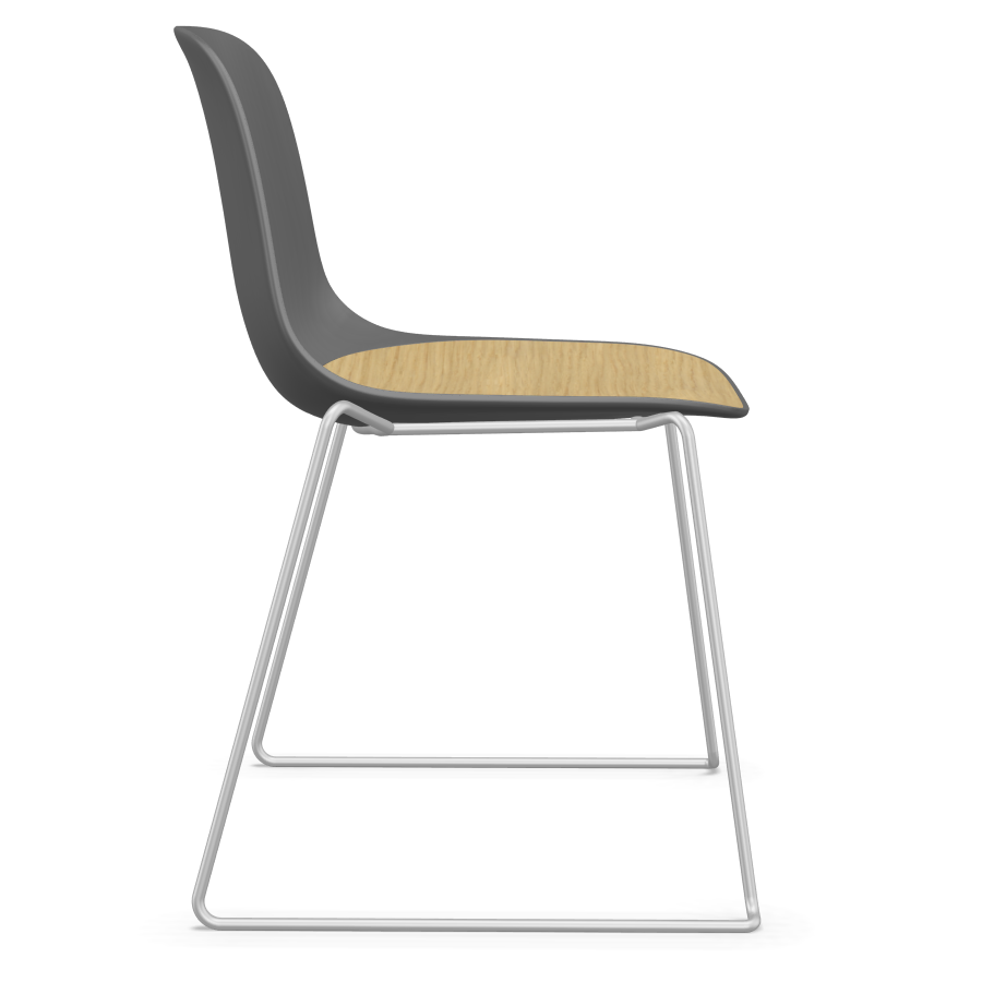 Lapalma SEELA S310 grau mit Eichensitzfläche Seitenanischt