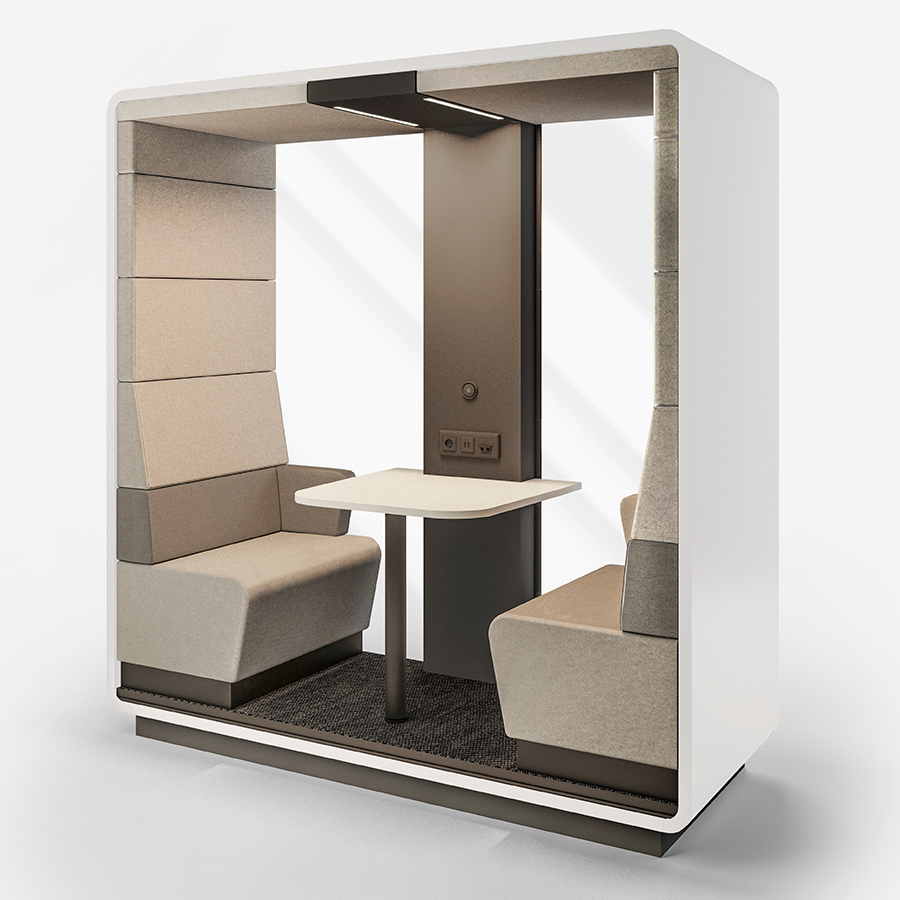 Hushoffice Hushmeet Open.S in Wool Biscuit und Cameo