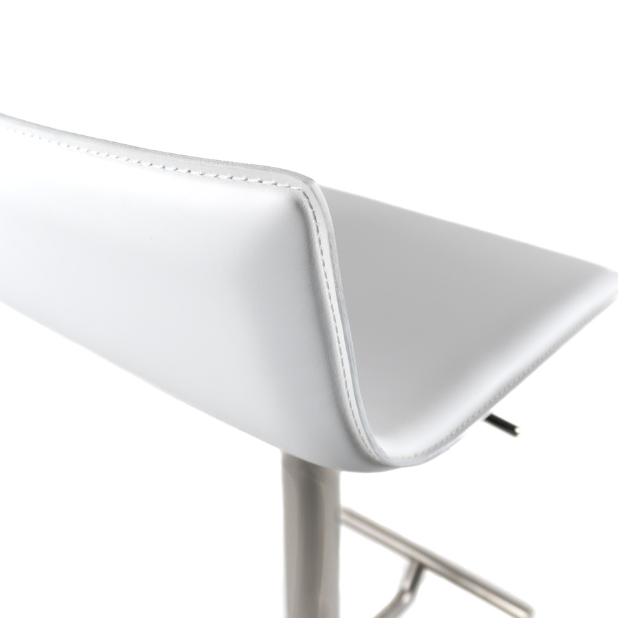 lapalma THIN Barhocker - Leder weiß