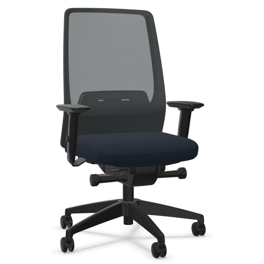 Interstuhl AIMis1 AM26E Netzfarbe schwarz Polsterfarbe koblatblau