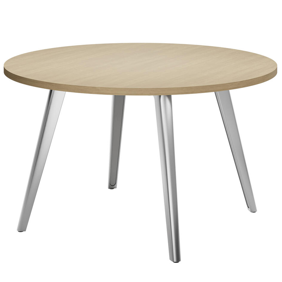 Thonet 1545 Tisch mit Gestell Alu verchromt