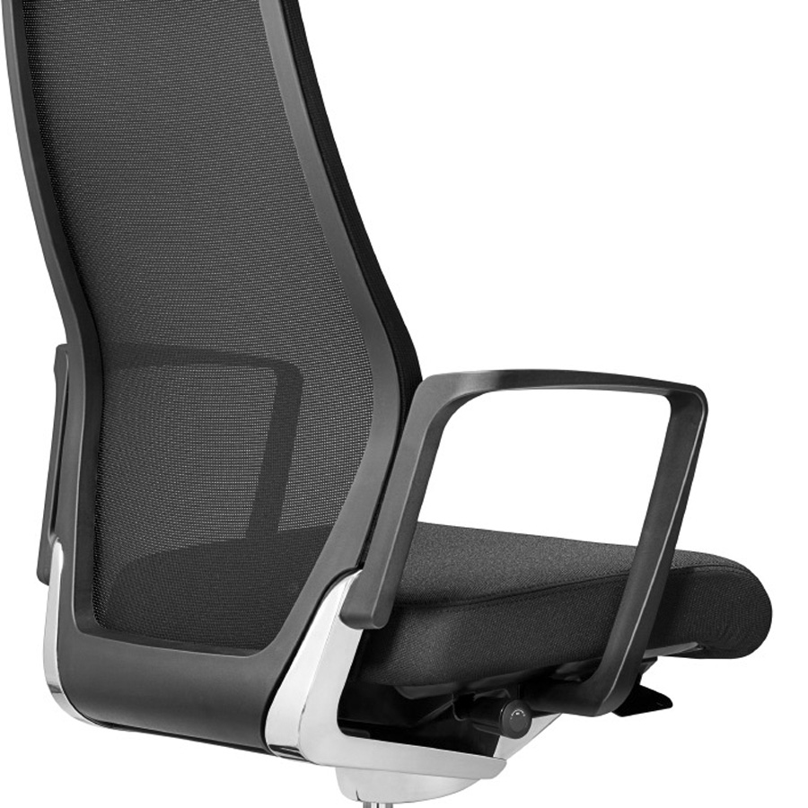 Züco Selvio E | Netzrücken | Ringarmlehnen | Detail Rückseite