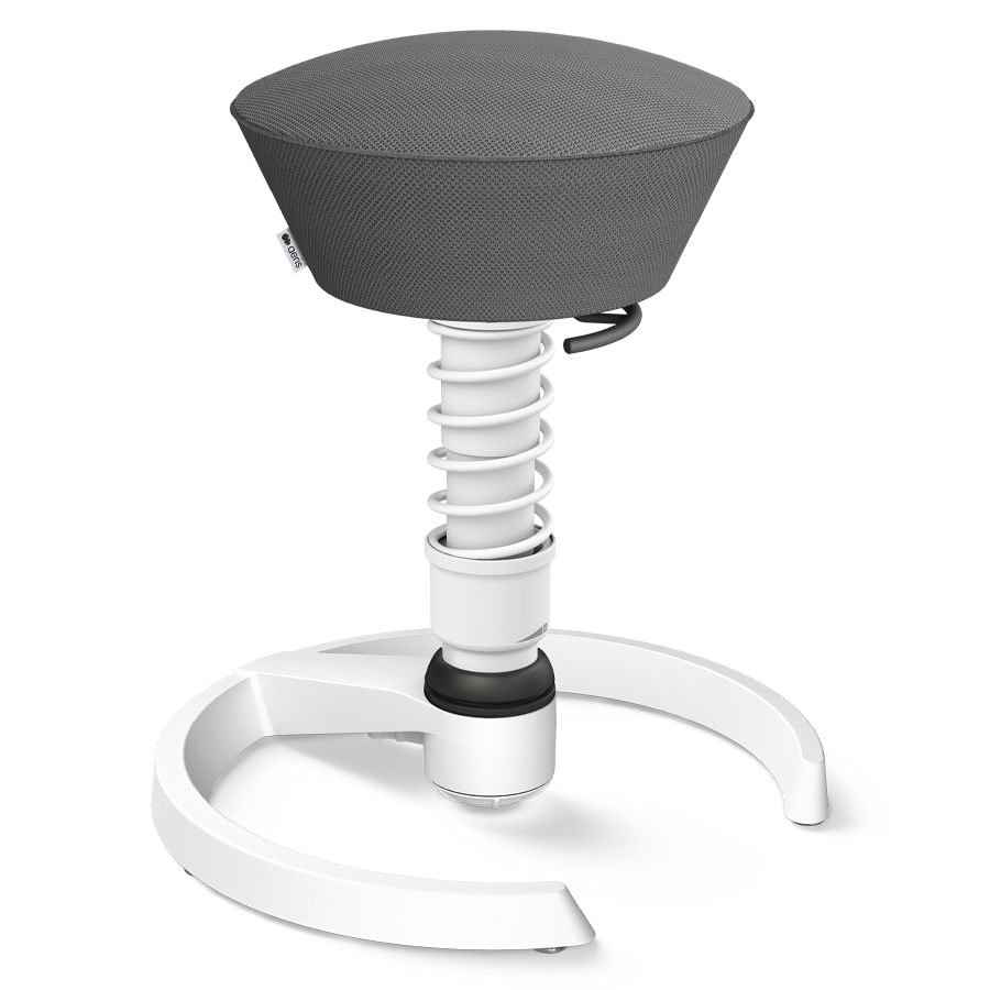 aeris Swopper Bezug AIR mesh grau - Gestell weiß