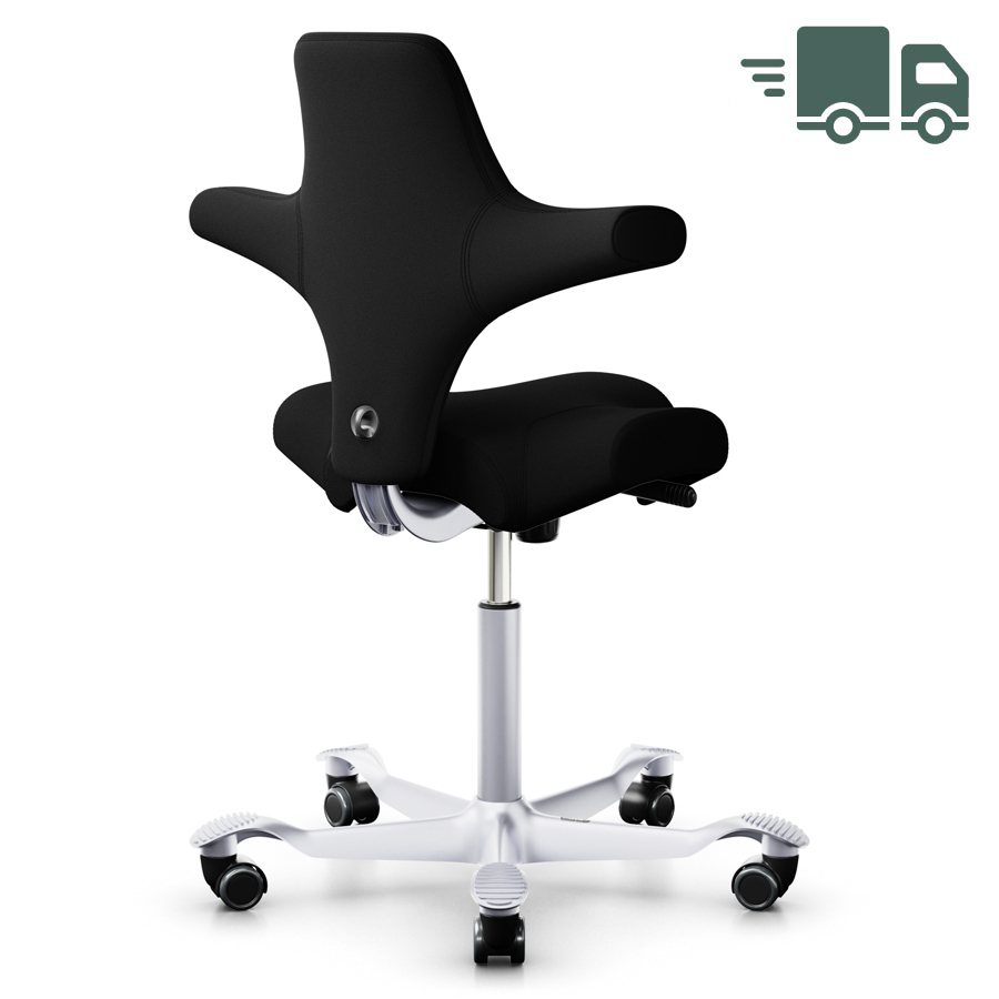 HAG Capisco 8106 Xtreme schwarz Gestell Silber Gasfeder 150 mm