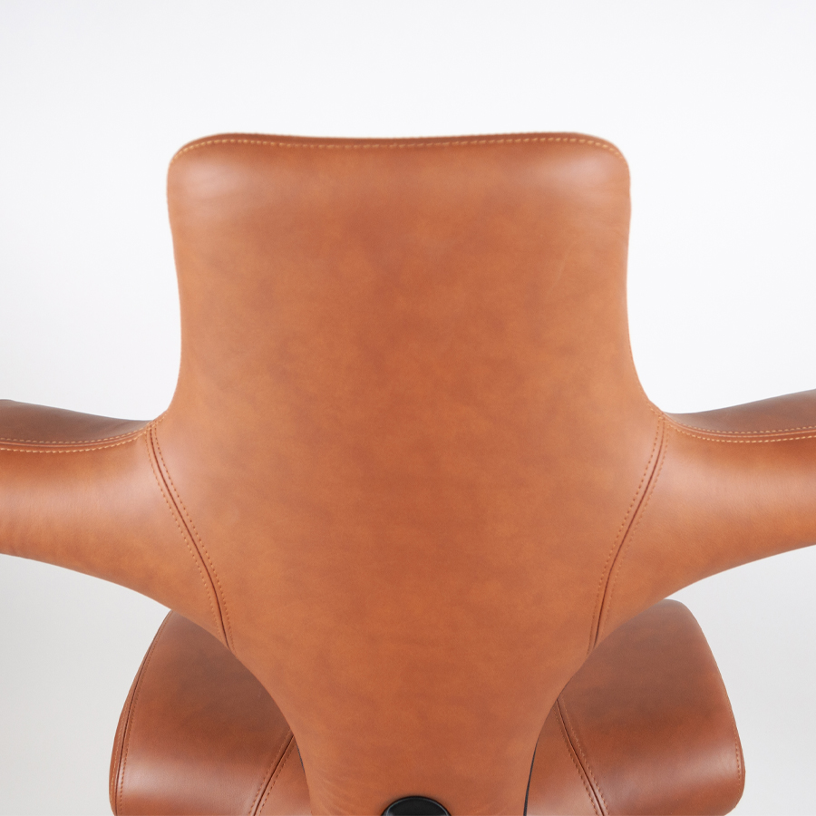 HAG CAPISCO 8106 Lederbezug Sonderleder Natur - Nahaufnahme Rückseite