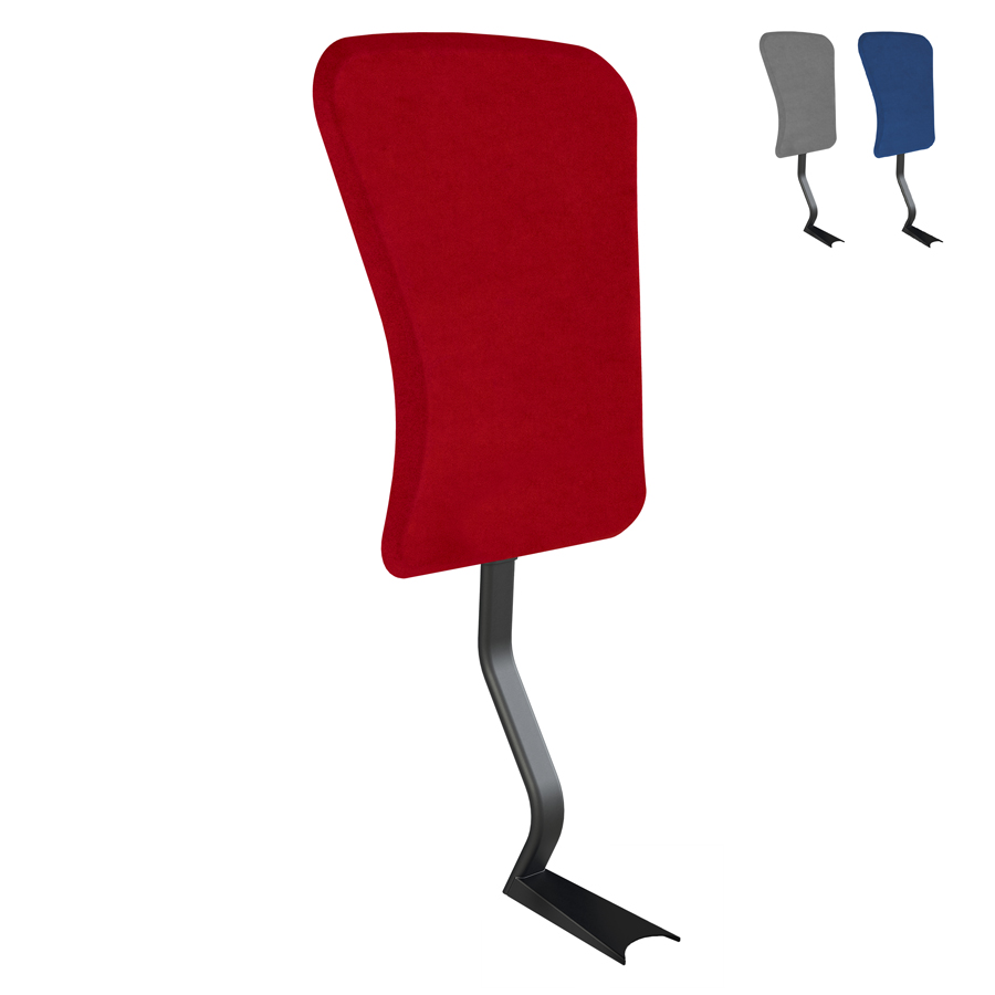 Aeris Swopper Rückenlehne Mikrofaser rot - Lehnengestell schwarz