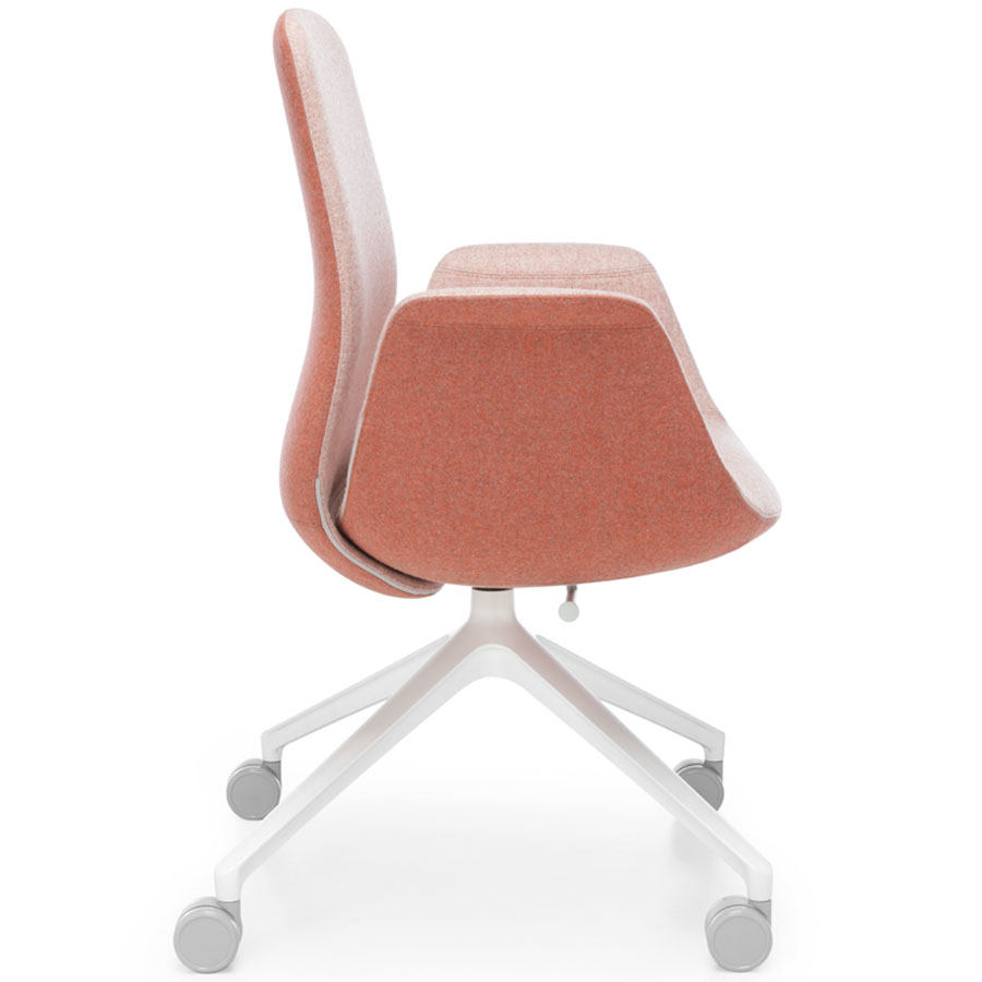 Profim ElliePro 20HST Synergy lachs zweifarbig - 4-armiges Fußkreuz RAL 9016 weiß - Seite