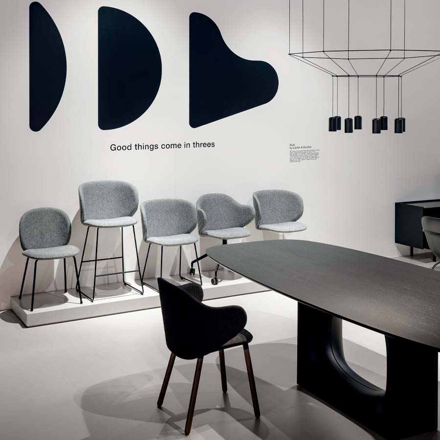 Kristalia Dua Drehgestell Beispielbild