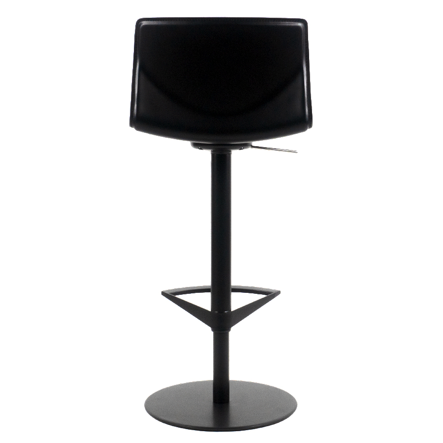 lapalma KAI Barhocker Sitzschale aus Leder schwarz